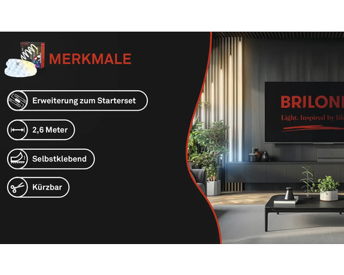 Merkmale: Erweiterung zum Starterset, 2,6 Meter Länge, selbstklebend, kürzbar