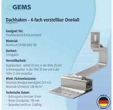 Dachhaken GEMS 234 mm-thumb-4