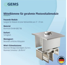 Mittelklemme GEMS 50 mm-thumb-2