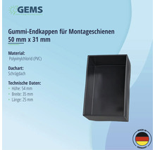 Endkappe für Montageschiene GEMS 30 mm-thumb-2