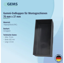 Endkappe für Montageschiene GEMS 30 mm-thumb-2