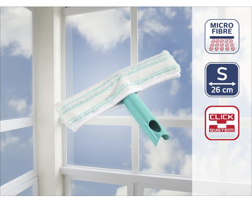 Fensterwischer mit Mikrofaserbezug, Größe S und 26 cm Breite