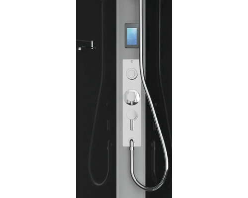 Duschpaneel mit Temperaturregler und Brauseschlauch