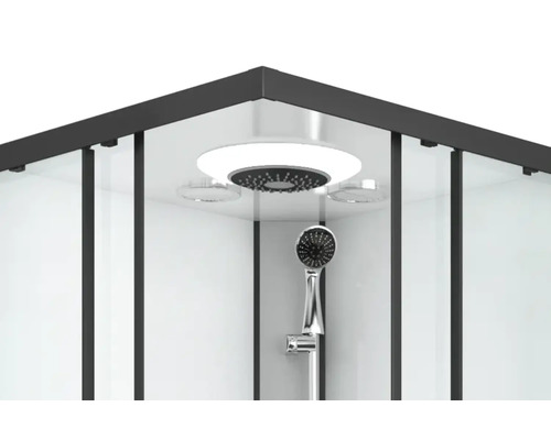 Eckdusche mit Kopf- und Handbrause