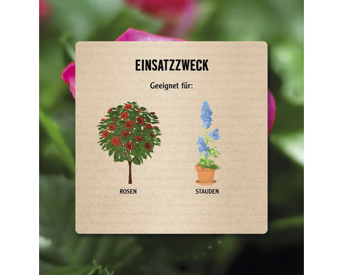 Symbolbild zur Eignung für Rosen und Stauden.