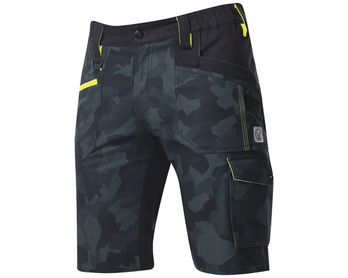 Arbeitsshorts mit Tarnmuster und mehreren Taschen