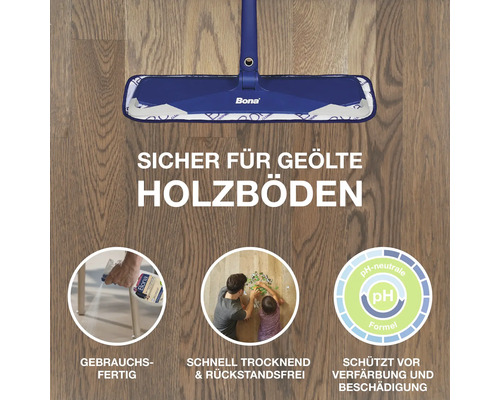 Bona Wischmopp und Reiniger für geölte Holzböden