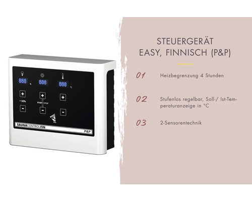 Saunasteuergerät Easy mit finnischer Technologie