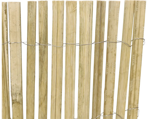 Sichtschutz Balkonbespannung Shanghai 300 x 150 cm holz Bambuszaun mit Drahtbindung