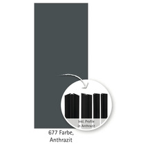 Anthrazitfarbene Platte mit Profilen