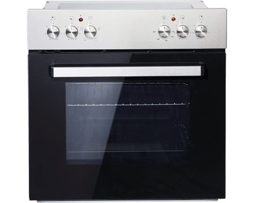 Backofen mit Bedienknöpfen und Glastür