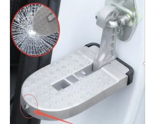 Trittstufe aus Metall zur Befestigung an einer Autotür