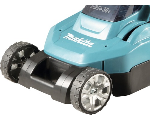Makita Logo auf einem Rasenmäher