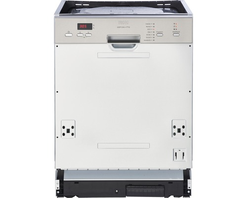 Einbaugeschirrspüler mit Bedienfeld und digitaler Anzeige.