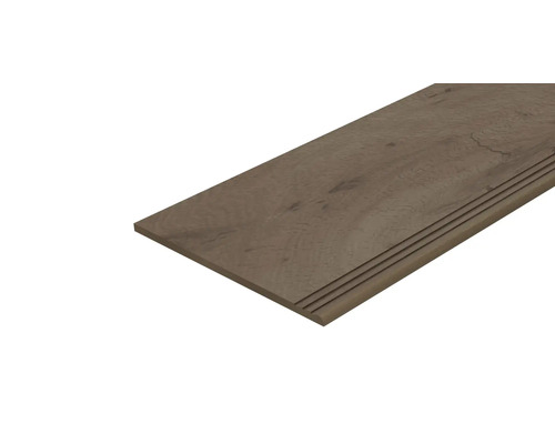 Einzelne Treppenstufe aus Holz