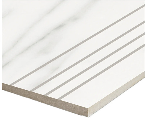 Weiße Fliese mit Streifenmuster