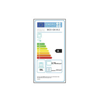 Energielabel für Backofen mit Energieeffizienzklasse A, 59 Liter Volumen und einem Energieverbrauch von 0,76 Kilowattstunden pro Zyklus