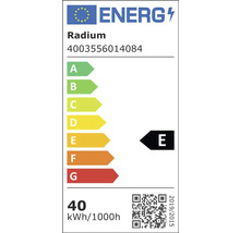 Energielabel mit der Energieeffizienzklasse E