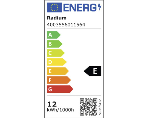 Radium Energieeffizienzklasse E