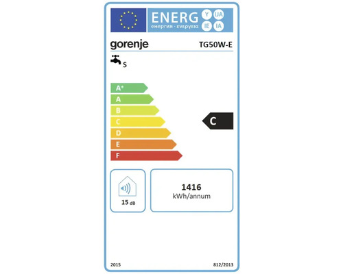 Gorenje Energielabel für Warmwasserbereiter