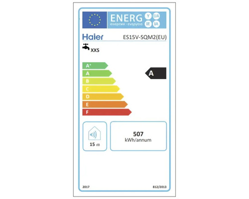 Haier Energielabel ES15V-SQM2(EU)