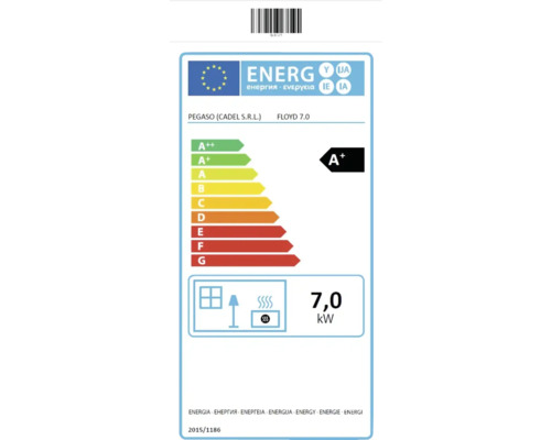 Energielabel für PEGASO (CADEL S.R.L.) FLOYD 7.0 mit der Energieeffizienzklasse A+