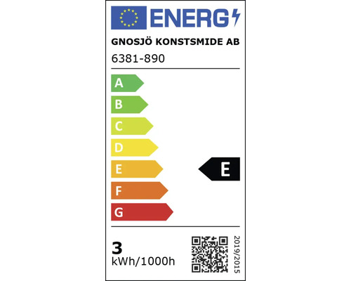 Energielabel Gnosjö Konstsmide AB, Energieeffizienzklasse E