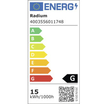 Energielabel von Radium mit der Energieeffizienzklasse G