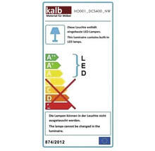 Energieetikett für Kalb Material für Möbel Leuchten mit fest eingebauten nicht austauschbaren LED Lampen der Klassen A plus plus bis A.