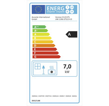 EU-Energielabel für Accente International GmbH Modell Verona II 4.0 GTS, Energieeffizienzklasse A, Wärmeleistung 7,0 Kilowatt.