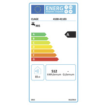 EU Energieeffizienzlabel für Clage Durchlauferhitzer mit Energieeffizienzklasse A und 15 Dezibel Schallleistungspegel