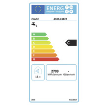 Energieeffizienzlabel für Clage Durchlauferhitzer mit Energieeffizienzklasse C und 15 Dezibel Schallleistungspegel
