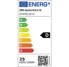 Energielabel für JUWEL Aquarium LED NATURE 1200 mm mit Energieeffizienzklasse D