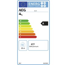 AEG Energielabel A für Durchlauferhitzer, 477 Kilowattstunden pro Jahr, 15 Dezibel
