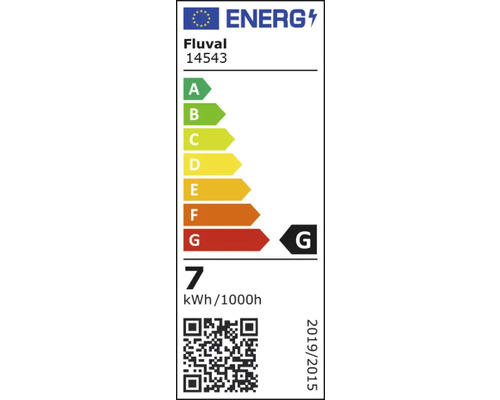 Energielabel Fluval 14543 mit der Energieeffizienzklasse G
