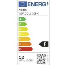 Energieeffizienzlabel von Nedis WIFICOL10CBK