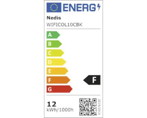 Energieeffizienzlabel von Nedis WIFICOL10CBK