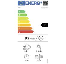 Küchenblock Optifit Dakar weiß glänzend/Nachbildung Eiche hell 270 cm inkl. Elektrogeräte mit Einbaukühlschrank und Geschirrspüler