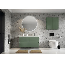 Waschbeckenunterschrank Jungborn DECEM 120x63,5x45,8 cm ohne Waschbecken forrest grün matt