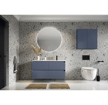 Waschbeckenunterschrank Jungborn DECEM 120x63,5x45,8 cm ohne Waschbecken navy blau matt