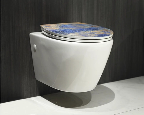 Wand-Tiefspülklosett mit WC-Sitz