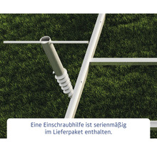 Erdanker mit Schraubhilfe zur Befestigung im Boden