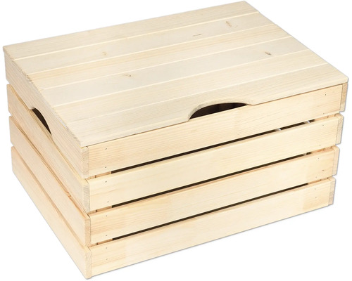 Holzkiste mit Deckel