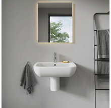 Waschtisch Duravit D-Code halbrund 65x50 cm weiß