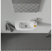 Handwaschbecken Duravit D-Code halbrund 50x22 cm weiß