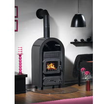 Kamino Kaminofen im Wohnzimmer mit brennendem Feuer
