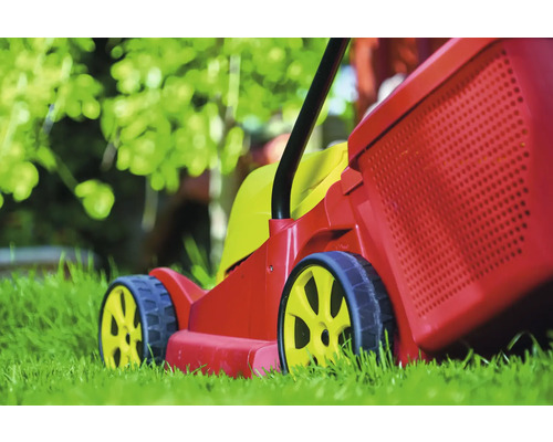 Rasenmäher auf Gras