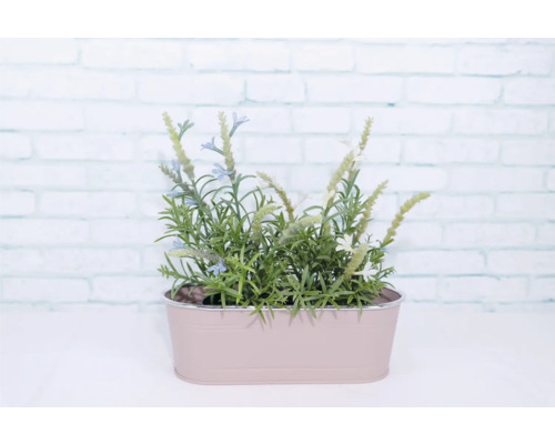 Dekorative Kunstpflanze in einem Pflanzgefäß