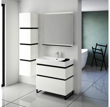 Hochschrank Devo Viva 2.0 40x170x35 cm Anschlag links weiß