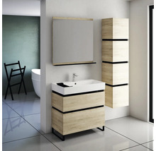 Hängeschrank Devo Viva 2.0 40x170x35 cm Anschlag rechts Eiche natur